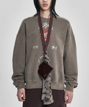 Paisley Scarf Cross Bag & Neck Wallet